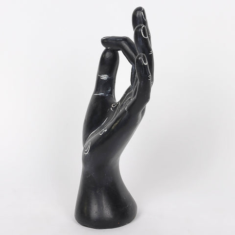 4.5*2.75*9.75''Resin Black Hand Décor