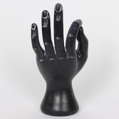 4.5*2.75*9.75''Resin Black Hand Décor