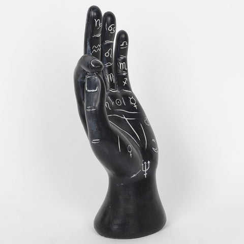 4.5*2.75*9.75''Resin Black Hand Décor