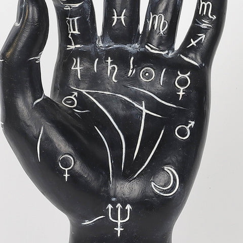 4.5*2.75*9.75''Resin Black Hand Décor