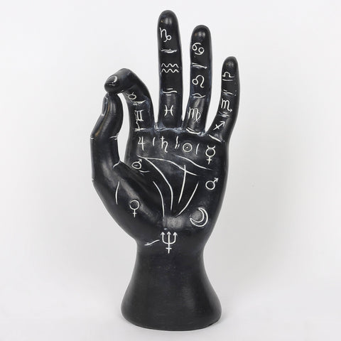 4.5*2.75*9.75''Resin Black Hand Décor