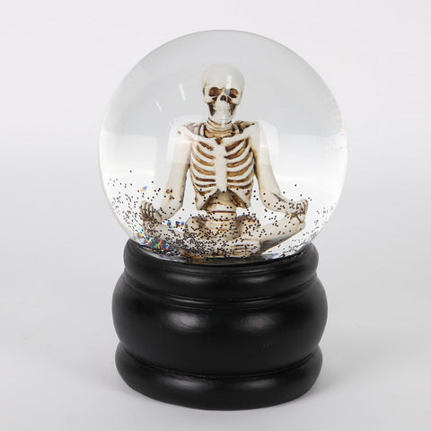 Halloween Skeleton Water Globe: Spooky Decoration