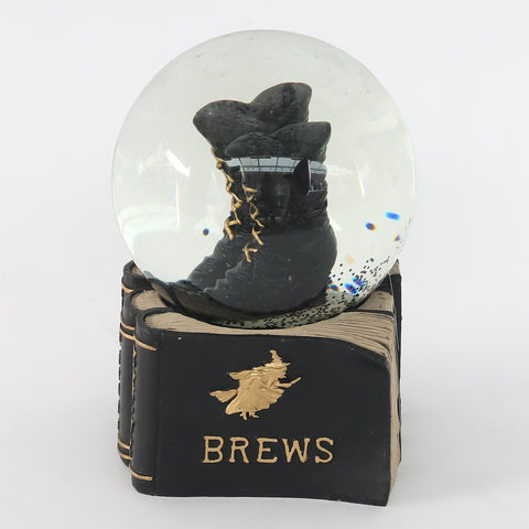 4.0*4.0*5.75'' Boots Water Ball On Resin Books Décor