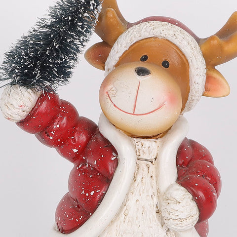 Christmas Resin Reindeer Décor