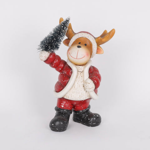 Christmas Resin Reindeer Décor