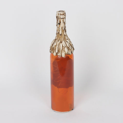 3.0*12.5''Orange Glass Bottle Décor