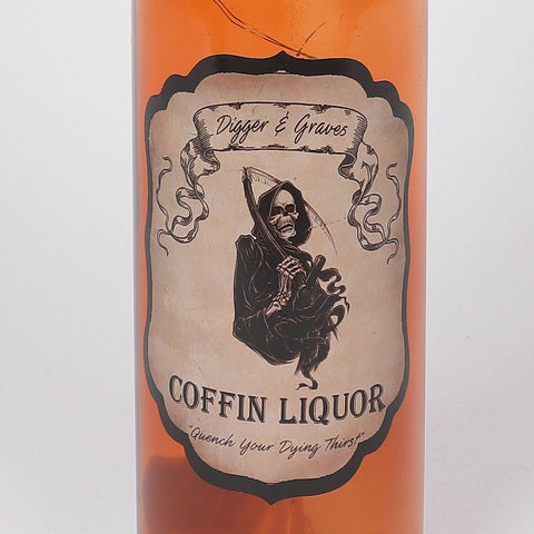 3.0*12.5''Orange Glass Bottle Décor