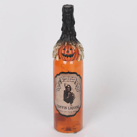 3.0*12.5''Orange Glass Bottle Décor