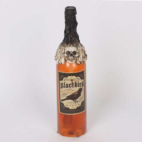 3.0*12.5''Orange Glass Bottle Décor