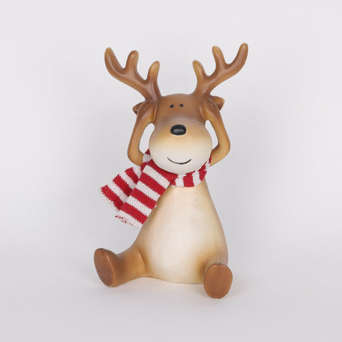 Christmas Resin Reindeer Décor