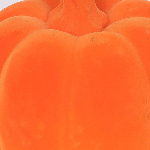 6.0*5.5''Orange Flocking Pumpkin Décor