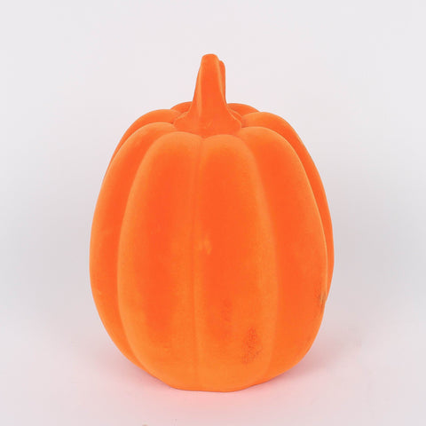 5.75*7.5''Orange Flocking Pumpkin Décor