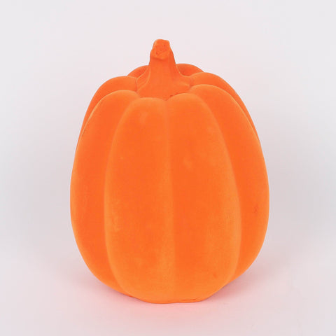5.75*7.5''Orange Flocking Pumpkin Décor