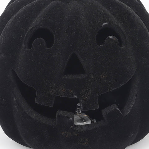 6.75*7.5''Black Flocking Pumpkin Décor
