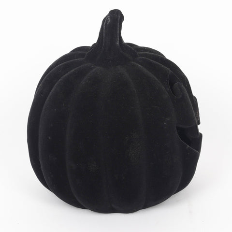 6.75*7.5''Black Flocking Pumpkin Décor