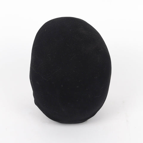 5.5*4.25*5.5''Black Flocking Skull Décor