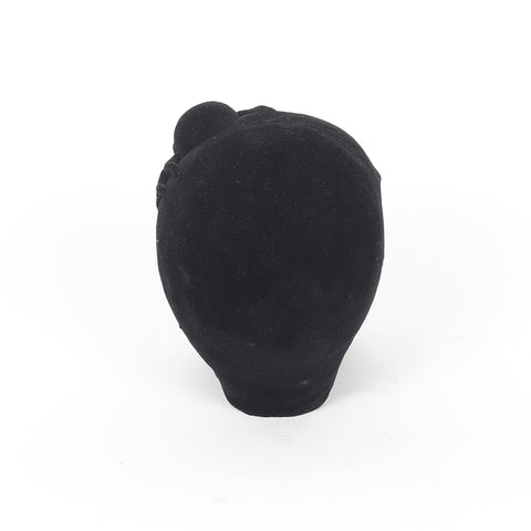 3.5*3.25*4.25'' Black Flocking Skull Décor