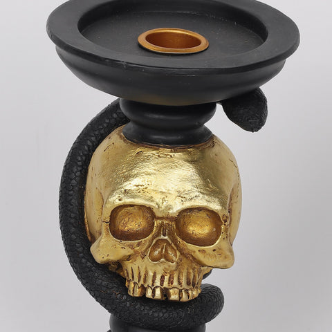 4*6.875''Skull Head Candle Holder Décor