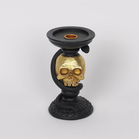 4*6.875''Skull Head Candle Holder Décor