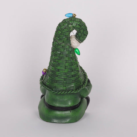 Christmas Resin Gnome W/ Led Décor