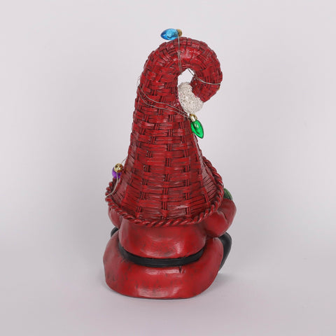 Christmas Resin Gnome W/ Led Décor