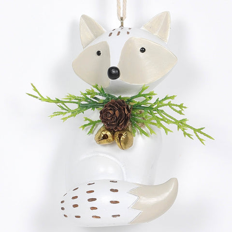 Fe Resin Fox Orn