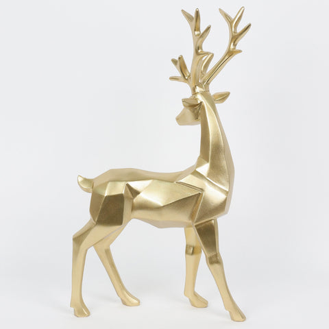 17.75 In Polyresin Standing Deer Tabletop Décor