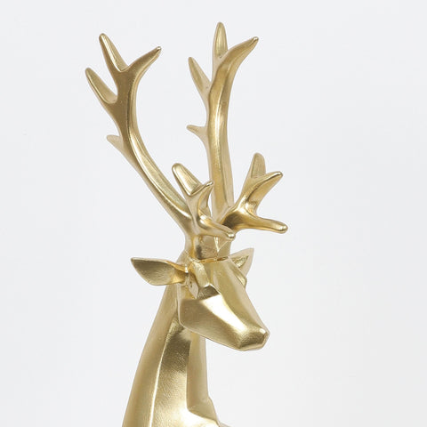 17.75 In Polyresin Standing Deer Tabletop Décor