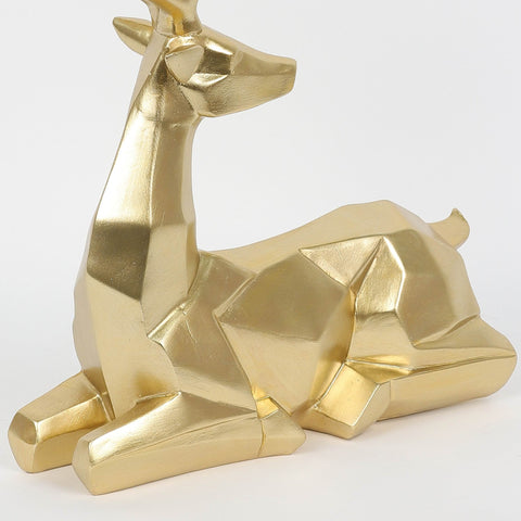 12 In Polyresin Sitting Deer Tabletop Décor