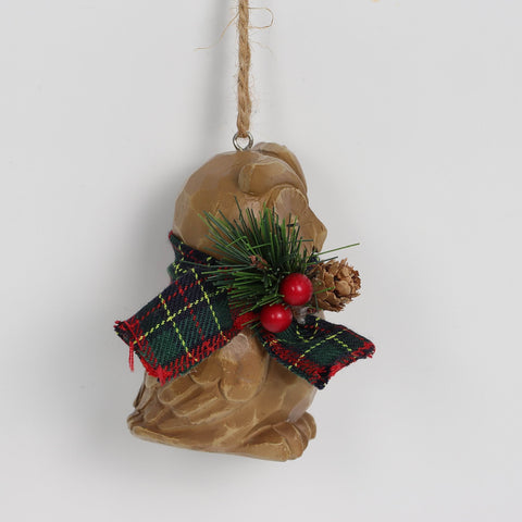 Christmas Resin Owl Ornament