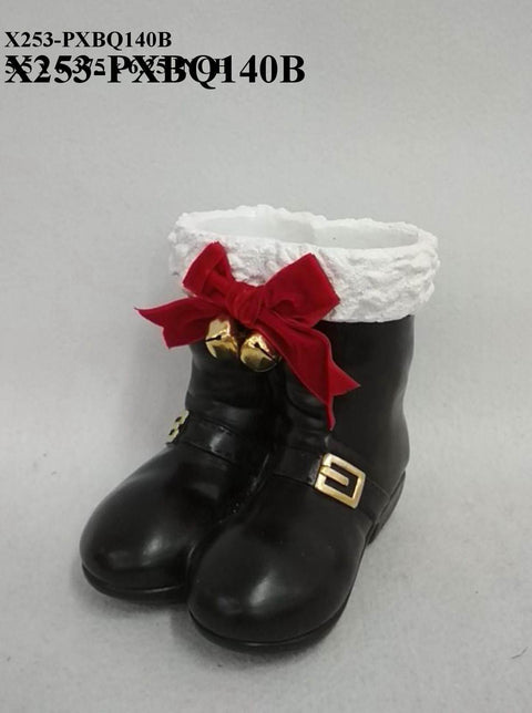 Christmas RESIN SANTA BOOTS decor