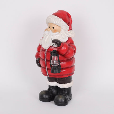 Christmas Resin Santa W/ Led Décor