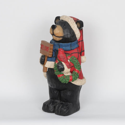 Christmas Resin Bear Décor