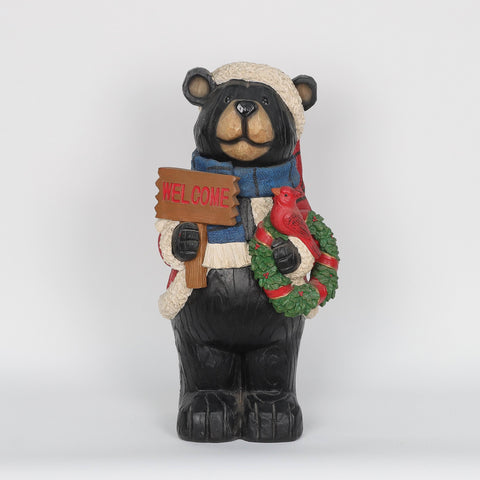 Christmas Resin Bear Décor