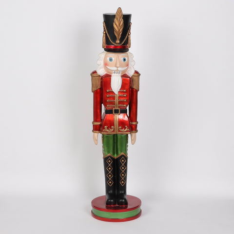 36" Christmas Nutcracker Decoration – Festive Holiday Indoor/Outdoor Statue