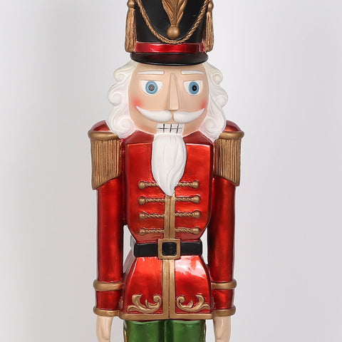 36" Christmas Nutcracker Decoration – Festive Holiday Indoor/Outdoor Statue