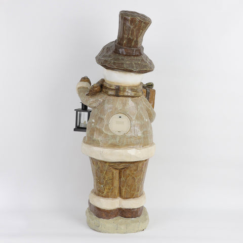 Christmas Resin Snowman W/ Light Décor