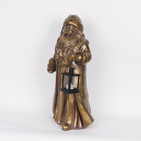 Christmas Resin Santa W/ Light Décor