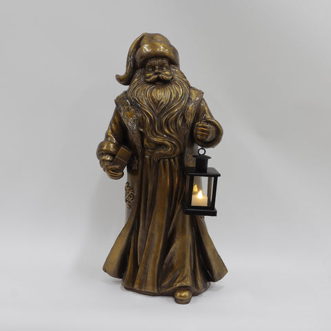 Christmas Resin Santa W/ Light Décor