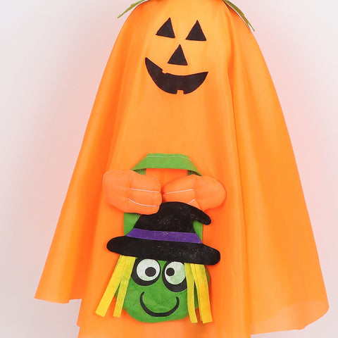 24"H Halloween Fabric Ghost Pumpkin