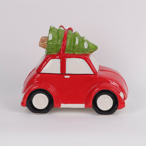 Christmas Ceramic Car W/ Tree