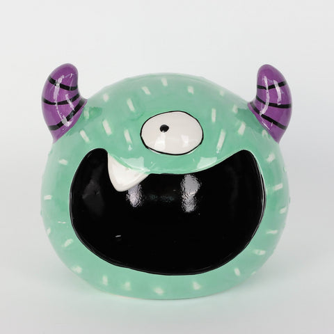Halloween Monster Ceramic Candy Bowl: Spooky Treat Holder
