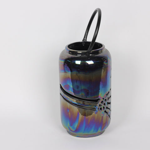 7*12''Electroplated Colorful Ceramic Jar Décor