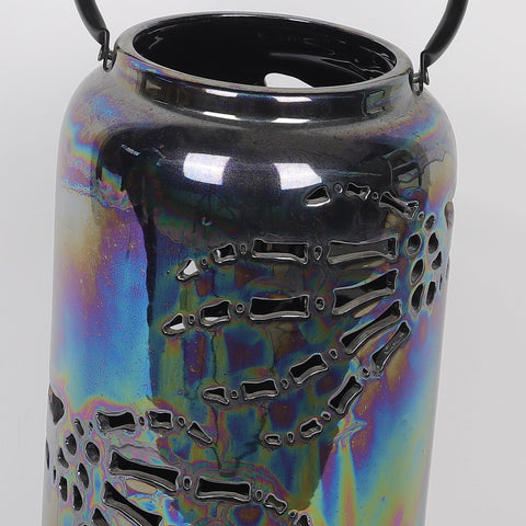 7*12''Electroplated Colorful Ceramic Jar Décor
