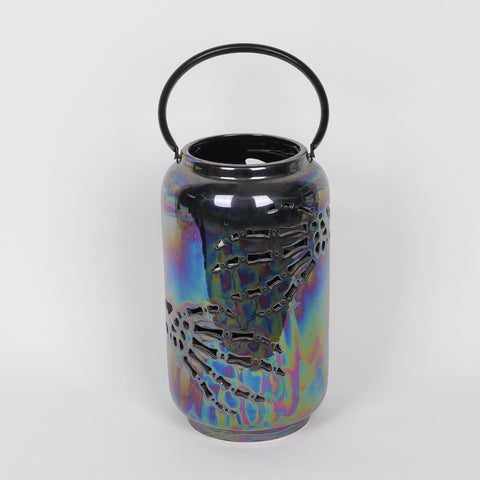 7*12''Electroplated Colorful Ceramic Jar Décor