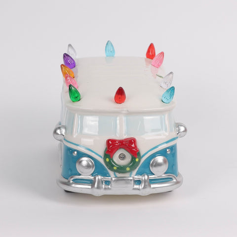 Christmas Ceramic Car W/ Lighted Tree
