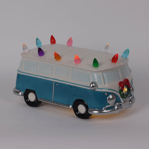 Christmas Ceramic Car W/ Lighted Tree