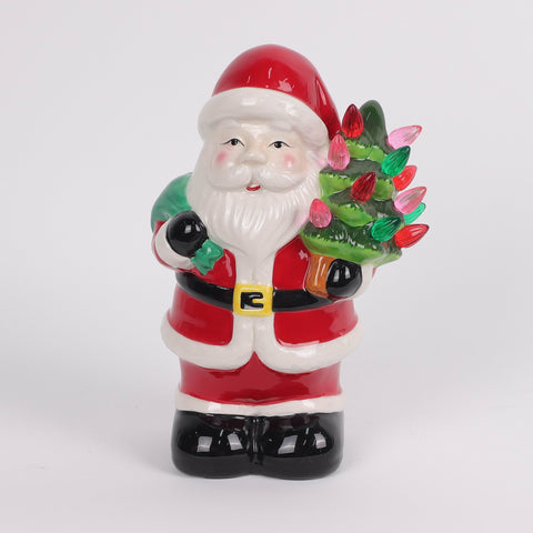 Christmas Ceramic Santa Décor