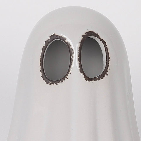 4.2*3.6*4.8'' White Ceramic Ghost Décor