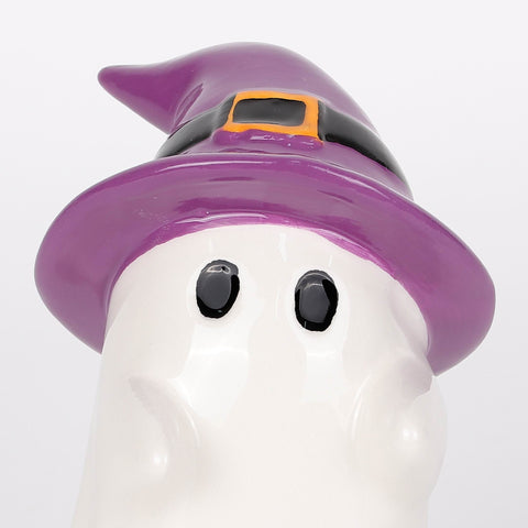 Cute Ceramic Ghost Figurines | Halloween Tabletop Decor | Spooky Ghost Assortment